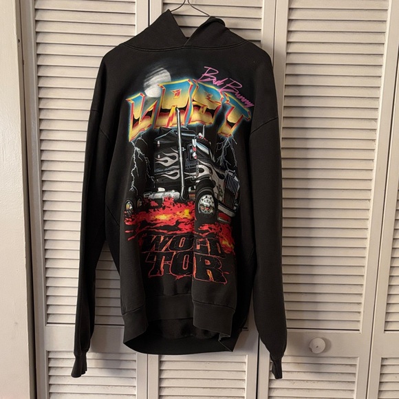Bad Bunny El Ultimo Tour Del Mundo Hoodie Size Large